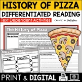 Pizza Reading Passage and Comprehension Worksheets