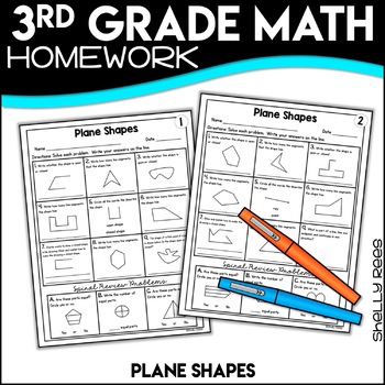 Plane Shapes Worksheets by Shelly Rees | Teachers Pay Teachers