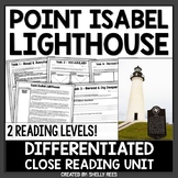 Point Isabel Lighthouse Reading Passage and Worksheets