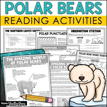 Preview of Polar Bears Reading Passage and Research Writing Unit 