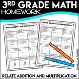 Relate Addition and Multiplication Worksheets