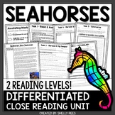 Seahorse Informational Text Reading Passage and Worksheets