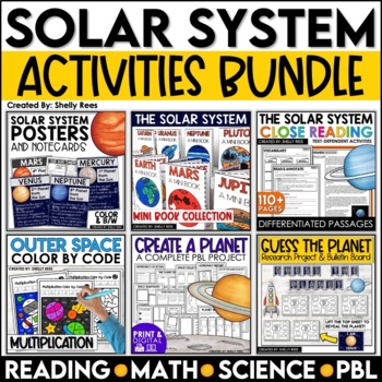 Preview of Solar System and Planets Activities Bundle | Solar System Project