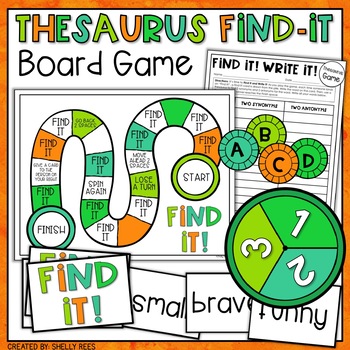 Preview of Thesaurus Activity | Synonym and Antonym Center Game
