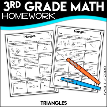 Triangles Worksheets by Shelly Rees | Teachers Pay Teachers