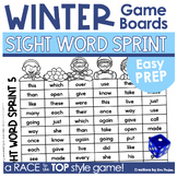 Sight Word Fluency Games Easy Prep Winter Themed