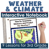1/2 PRICE 48 HOURS Weather 3rd Grade Interactive Notebook