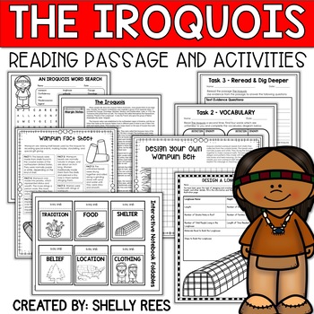 Preview of Iroquois Reading Passage and Activities