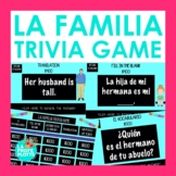 Spanish Family Vocabulary Trivia Game | La Familia Jeopard