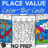 Place Value Worksheets 3rd, 4th, 5th Grades Color by Numbe