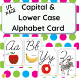 1/2 Page Capital & Lower Case CURSIVE Alphabet Cards