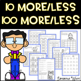 10 More 10 Less 100 More 100 Less Worksheets