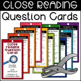Close Reading Questions and Strategies | Question Stem Cards