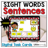 Kindergarten Boom Cards Sight Words Sentences Digital Practice
