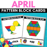 PATTERN BLOCK EASTER Task Cards for APRIL