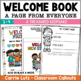 The Welcome Book: Classroom Community – New Student Book