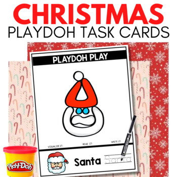 Christmas Playdoh Playdough Mat Gift for Students by Just Reed
