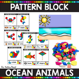 PATTERN BLOCK OCEAN ANIMAL Task Cards