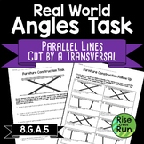 Parallel Lines Cut by a Transversal Real World Task