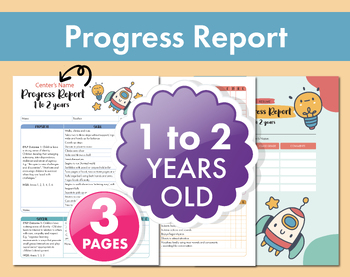 Preview of 1-2 Year Old Progress Report | EYLF/NQS Fillable Form for Early Development for