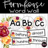 Farmhouse Classroom Decor Word Wall Editable