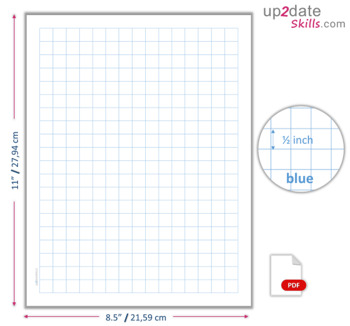 1 2 inch graph paper 15x20 squares per page letter size or happy planner big