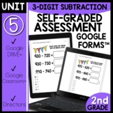 3 Digit Subtraction with Regrouping using Google Forms™ As