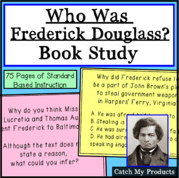 Preview of Who Was Biography Series Activities Frederick Douglass Book Study