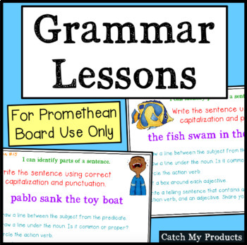 Preview of Grammar Practice on Promethean Board Software
