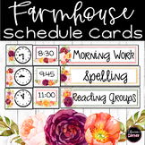 Farmhouse Classroom Decor Schedule Cards