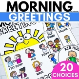 Morning Greeting Choices | Morning Meeting Signs for Back 