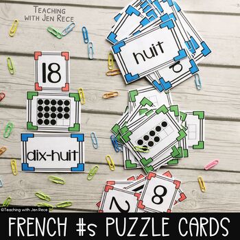 Preview of French Number Matching Puzzles