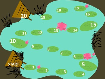 1-20 Lily Pad Math Game Board by Mathematically Minded | TpT