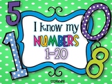 1-20 Number Book for Younger Grades!