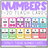 1-20 Number Flash Cards Donut Theme