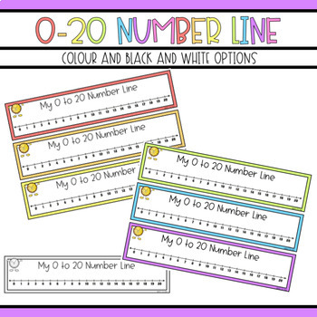 1 20 number line by miss byrne teachers pay teachers