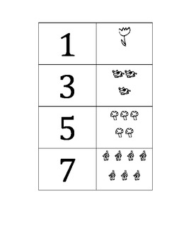 1-20 Number Memory Game by Rae Wallace | TPT