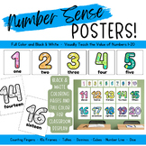 1-20 Number Sense  |  Classroom Display and Coloring Pages