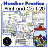 1-20 Print and Go Number Practice