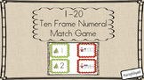 1-20 Ten Frame matching (Christmas themed)