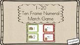 1-20 Ten Frame matching (Gingerbread man themed)