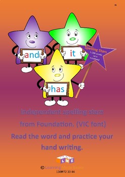 Preview of 1 - 200 wrist bands - Independent spelling from foundation (Vic, WA, NT font)