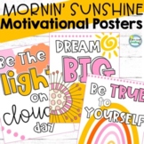 Mornin' Sunshine Classroom Decor Motivational Posters Many