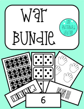 Preview of 1 - 30, Dice, Domino, Finger Pattern, Tally Mark and Ten Frame War Game Bundle