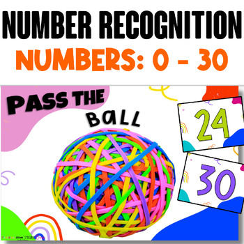 Preview of 1-30 Number Recognition Review Game - Pass the Ball!