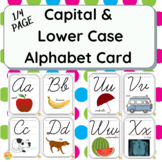 1/4 Page Capital & Lower Case CURSIVE Alphabet Cards