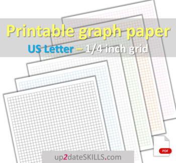 Preview of 1/4 inch graph paper Letter-size 31x41 squares per page