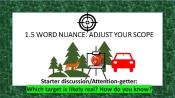 Preview of 1.5 Nuances (Hunting Edition) Hit Your Target! Full lesson with assessments