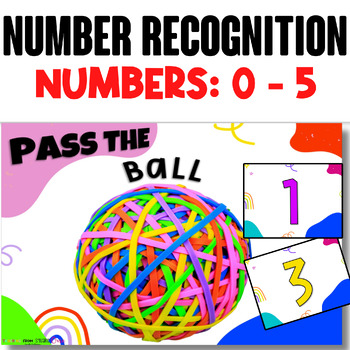 Preview of 1-5 Number Recognition Review Game - Pass the Ball!