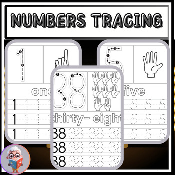 Preview of 1-50 LEARN NUMBER WRITING -TRACING WORKBOOK
